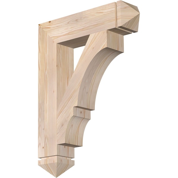 Ekena Millwork Balboa Arts & Crafts Smooth Bracket, Douglas Fir, 5 1/2"W x 26"D x 34"H BKT06X26X34BOA03SDF - main